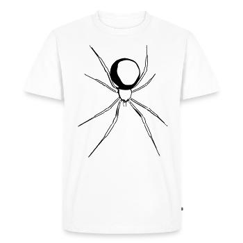 veuve noire - T-shirt Premium bio Homme - blanc - Devant - Nico (187cm)