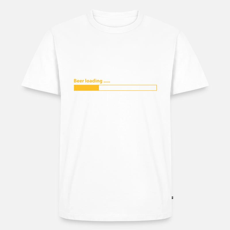 Beer loading - Männer Premium Bio T-Shirt - Weiß