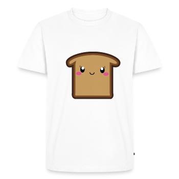 loaf - Men's Premium Organic T-Shirt - white - Front - Nico (187cm)