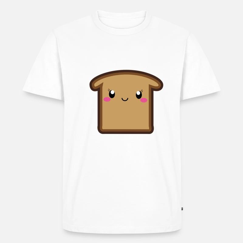 Brot - Männer Premium Bio T-Shirt - Weiß