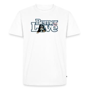 Bouvier bernois - T-shirt Premium bio Homme - blanc - Devant - Nico (187cm)