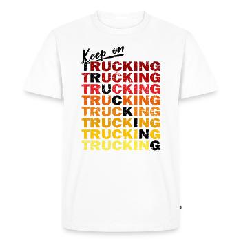 Keep on Trucking - Color Change - Men's Premium Organic T-Shirt - white - Front - Nico (187cm)