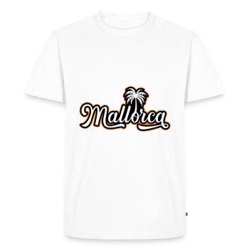 Vacances à Majorque - T-shirt Premium bio Homme - blanc - Devant - Nico (187cm)