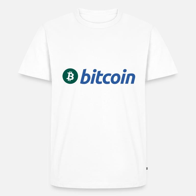 Bitcoin (Bitcoin) - Männer Premium Bio T-Shirt - Weiß