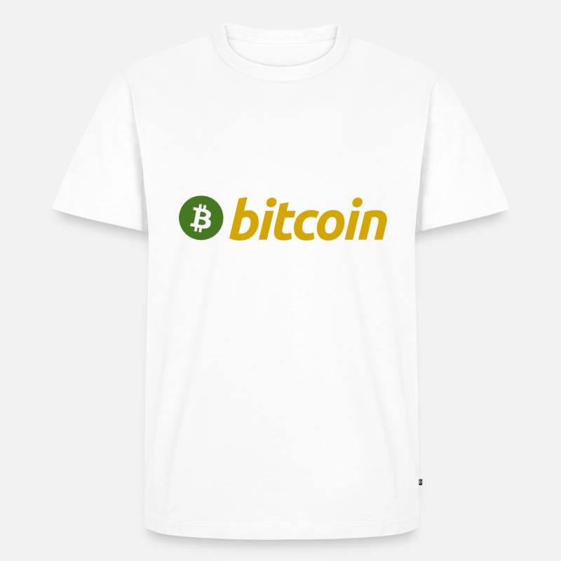 Bitcoin (Bitcoin) - Männer Premium Bio T-Shirt - Weiß