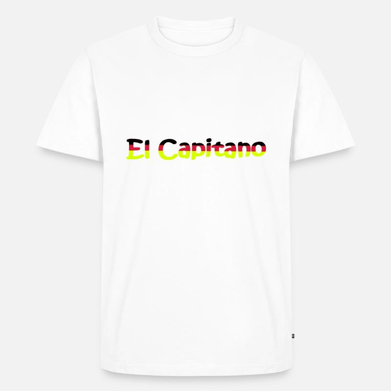 Fußball, el capitano - Männer Premium Bio T-Shirt - Weiß