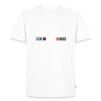 Lausanne Switzerland yacht center - T-shirt Premium bio Homme - blanc - Devant - Nico (187cm)