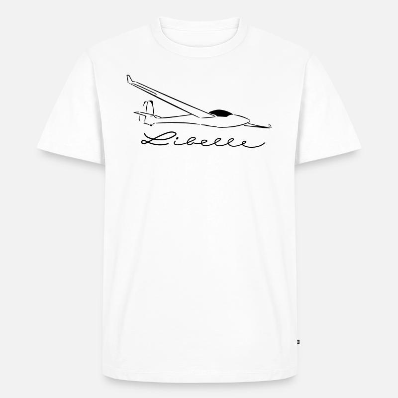 libelle_winglets_ohne_fah - Männer Premium Bio T-Shirt - Weiß