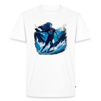 Ski nautique - Ultra Design - T-shirt Premium bio Homme - blanc - Devant - Nico (187cm)