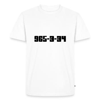 Prisonnier beau cadeau cool - T-shirt Premium bio Homme - blanc - Devant - Nico (187cm)