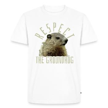 marmot - Men's Premium Organic T-Shirt - white - Front - Nico (187cm)
