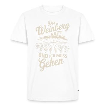 Winegrower's vineyard - Men's Premium Organic T-Shirt - white - Front - Nico (187cm)