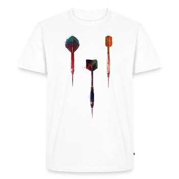 darts sport article #darts #sport - Men's Premium Organic T-Shirt - white - Front - Nico (187cm)