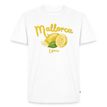Majorque - Espagne - Malle - Mer - Fête - T-shirt Premium bio Homme - blanc - Devant - Nico (187cm)