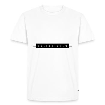 Polter Crew Fiançailles Mariage - T-shirt Premium bio Homme - blanc - Devant - Nico (187cm)