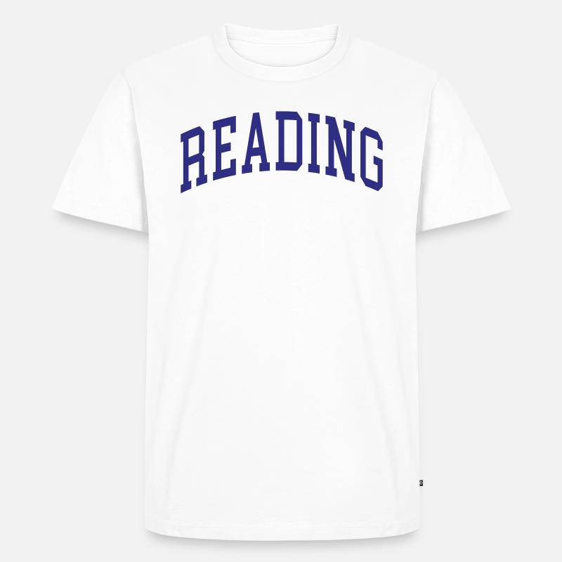 Reading - Männer Premium Bio T-Shirt - Weiß