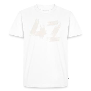 42 - T-shirt Premium bio Homme - blanc - Devant - Nico (187cm)