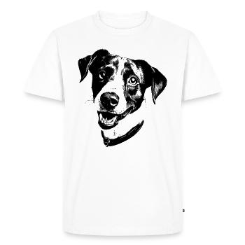 Jack Russell Terrier - Men's Premium Organic T-Shirt - white - Front - Nico (187cm)