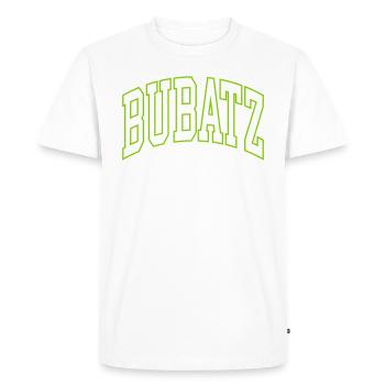 Bubatz - T-shirt Premium bio Homme - blanc - Devant - Nico (187cm)