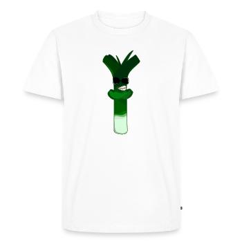 Cool poireau Funny gym cadeau de chemise de gym - T-shirt Premium bio Homme - blanc - Devant - Nico (187cm)