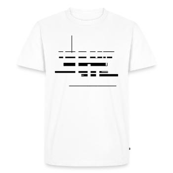 Architecture Pattern Abstract - Men's Premium Organic T-Shirt - white - Front - Nico (187cm)