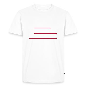 Reagan et Thatcher - T-shirt Premium bio Homme - blanc - Devant - Nico (187cm)