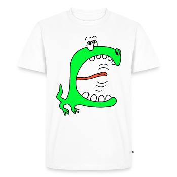 Monster Funny Gift Idea A Cool Gift - Men's Premium Organic T-Shirt - white - Front - Nico (187cm)
