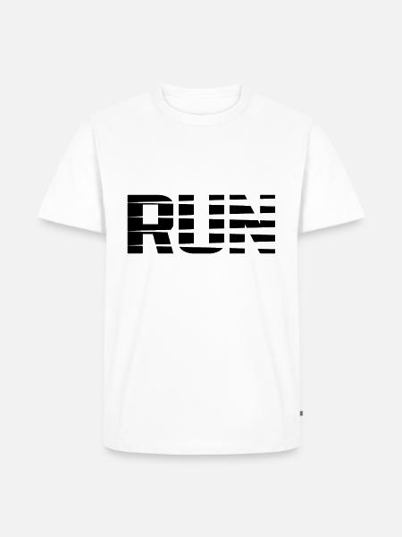 Run - T-shirt Premium bio Homme - blanc