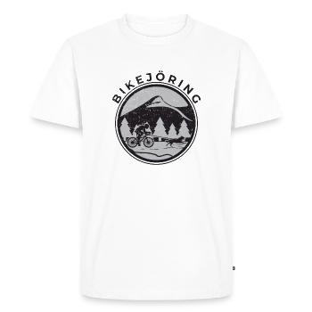 Bikejöring - Men's Premium Organic T-Shirt - white - Front - Nico (187cm)