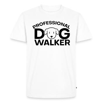 Les marcheurs de chiens - T-shirt Premium bio Homme - blanc - Devant - Nico (187cm)