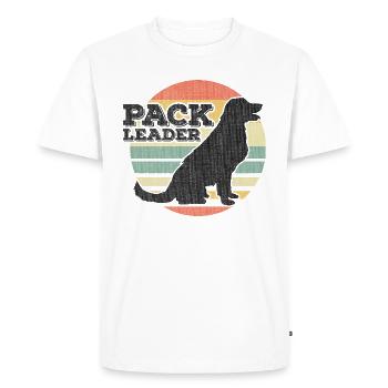 Pack Leader! - Men's Premium Organic T-Shirt - white - Front - Nico (187cm)