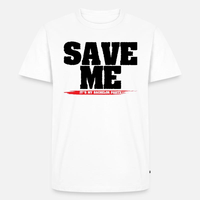 Junggesellenabschied - Männer Premium Bio T-Shirt - Weiß