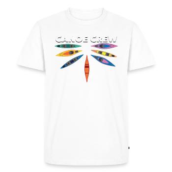 Équipage de canoë - T-shirt Premium bio Homme - blanc - Devant - Nico (187cm)