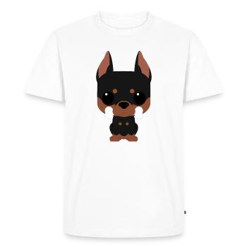 Doberman sweet funko - Men's Premium Organic T-Shirt - white - Front - Nico (187cm)