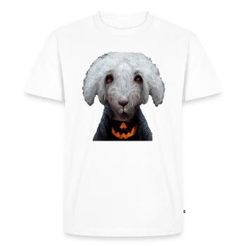 Bedlington Terrier Halloween - Men's Premium Organic T-Shirt - white - Front - Nico (187cm)