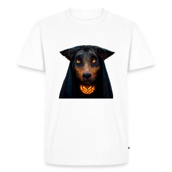 Halloween Beauceron - T-shirt Premium bio Homme - blanc - Devant - Nico (187cm)