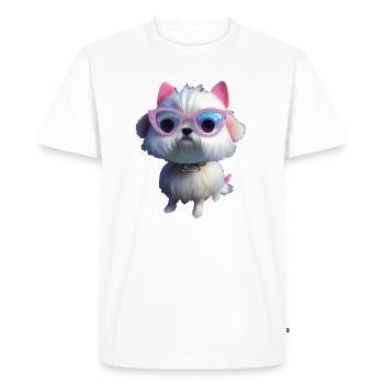 Malteser Hund - Malteser - Men's Premium Organic T-Shirt - white - Front - Nico (187cm)