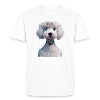 Bedlington Terrier Dog - Bedlington Terrier - Men's Premium Organic T-Shirt - white - Front - Nico (187cm)