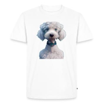 Bedlington Terrier Dog - Bedlington Terrier - Men's Premium Organic T-Shirt - white - Front - Nico (187cm)