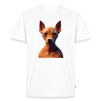 Miniature Pinscher Dog - Miniature Pinscher - T-shirt Premium bio Homme - blanc - Devant - Nico (187cm)