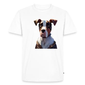 Appenzeller Sennenhund Hund - T-shirt Premium bio Homme - blanc - Devant - Nico (187cm)