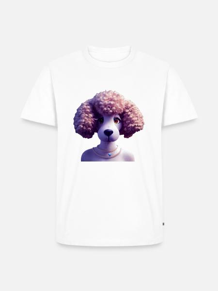 Poodle Dog - Poodle - Men's Premium Organic T-Shirt - white