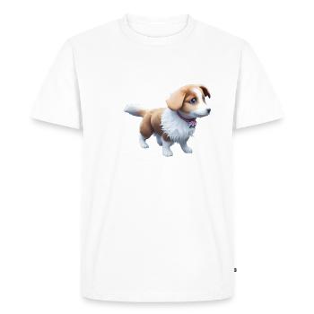 Chien de berger australien - T-shirt Premium bio Homme - blanc - Devant - Nico (187cm)