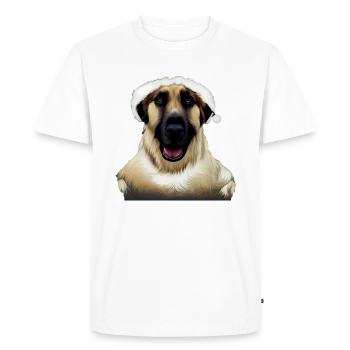 Kangal Dog - Kangal Christmas - Men's Premium Organic T-Shirt - white - Front - Nico (187cm)