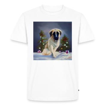 Kangal Christmas - Christmas Kangal - Men's Premium Organic T-Shirt - white - Front - Nico (187cm)