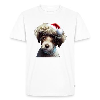 Lagotto Romagnolo Noël - T-shirt Premium bio Homme - blanc - Devant - Nico (187cm)