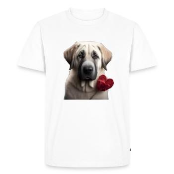 Kangal Valentine's Day - Men's Premium Organic T-Shirt - white - Front - Nico (187cm)