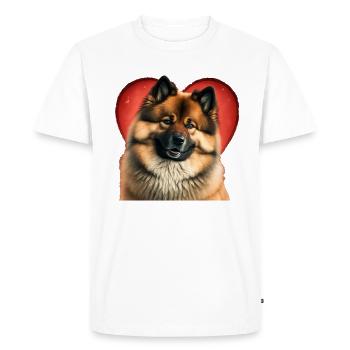 Saint-Valentin Eurasier - T-shirt Premium bio Homme - blanc - Devant - Nico (187cm)