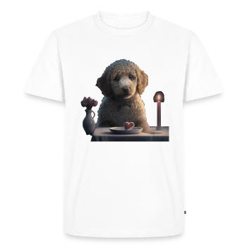 Poodle Valentine's Day - Men's Premium Organic T-Shirt - white - Front - Nico (187cm)