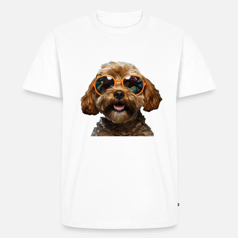 Cockapoo Cool - Chien Cockapoo - T-shirt Premium bio Homme - blanc